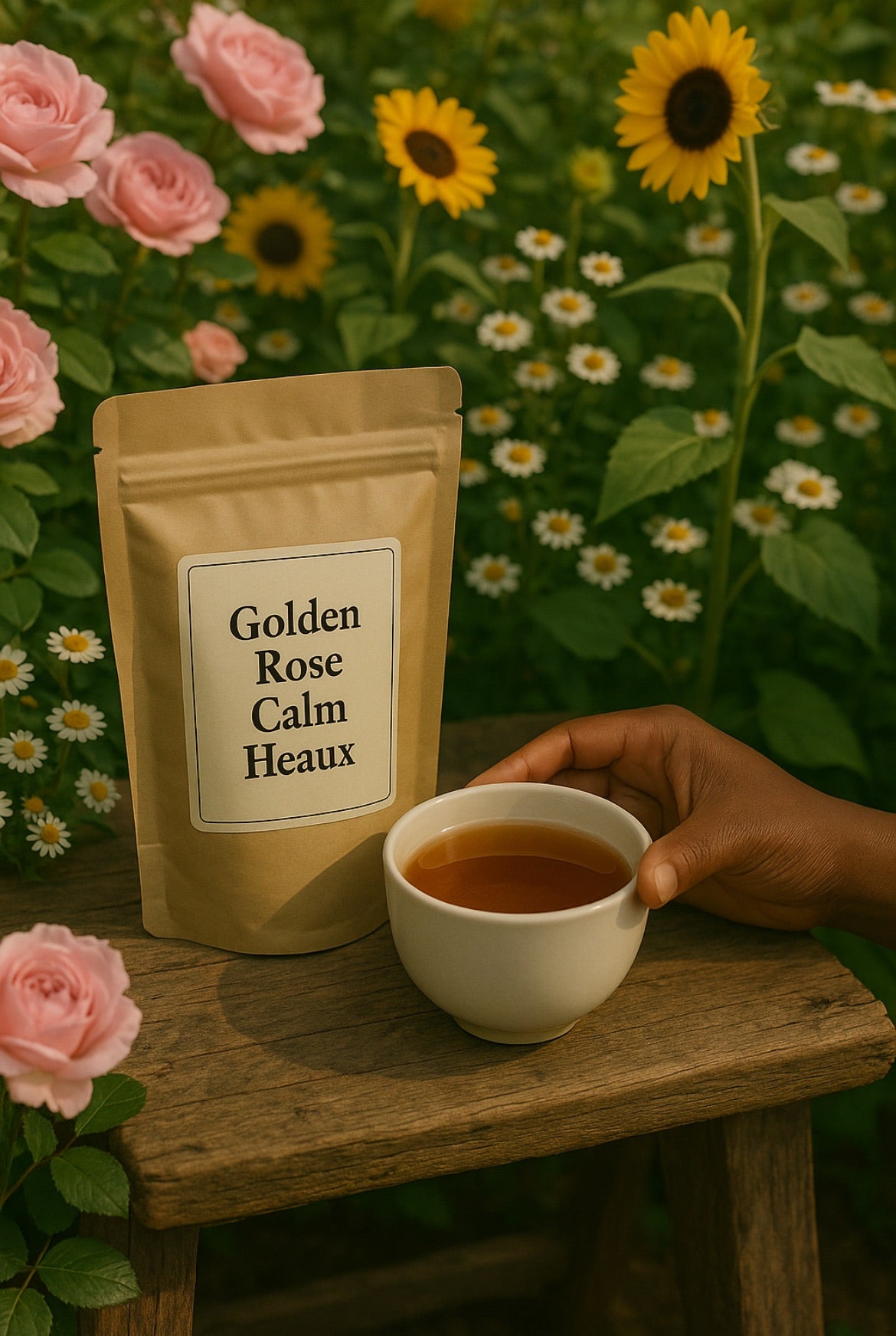 Golden Rose Calm Heaux | Artisan Tea Blend