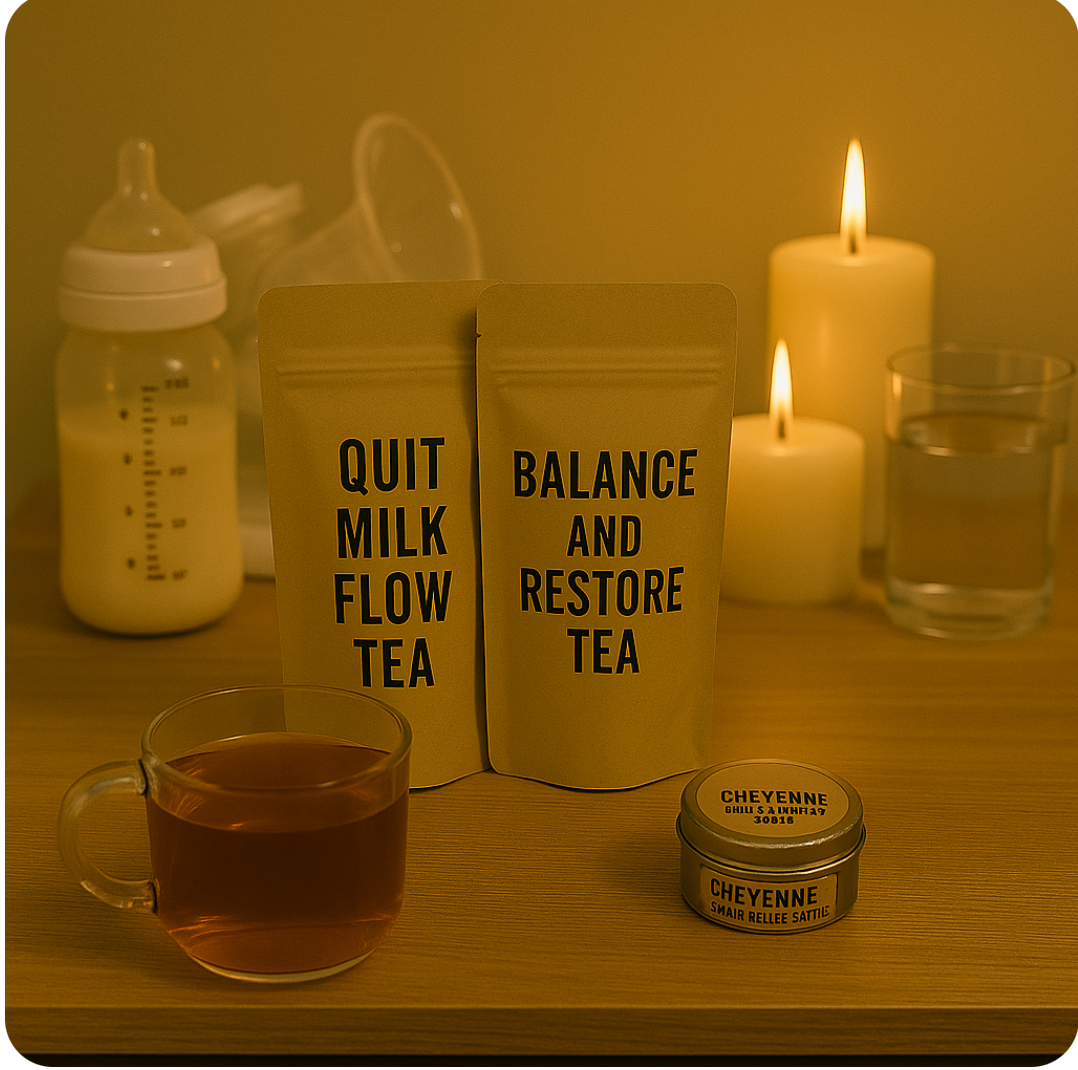 Weaning & Mastitis Relief Bundle - For Stopping Breastfeeding & Milk Flow & Easing Discomfort